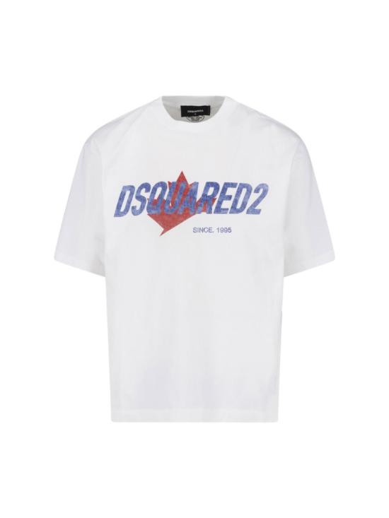 26FW 디스퀘어드2 반팔 티셔츠 S74GD1556 D20106100 White