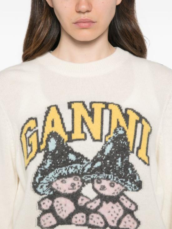 26FW 가니 니트웨어 A1150051135 White - GANNI