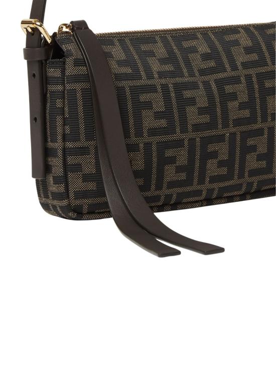 26FW 펜디 FF 자카드 지퍼 탑 스몰 숄더백 8BS123 B17A Black - FENDI