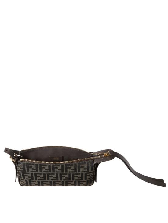 26FW 펜디 FF 자카드 지퍼 탑 스몰 숄더백 8BS123 B17A Black - FENDI
