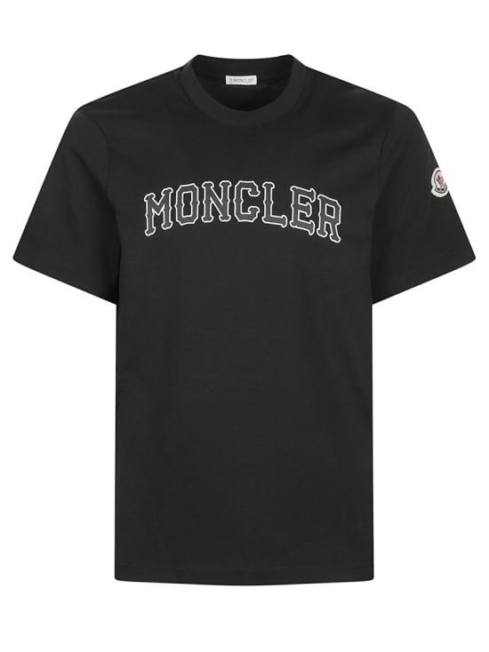 26FW 몽클레어 반팔 티셔츠 L2 091 8C000 18 89B8U Black