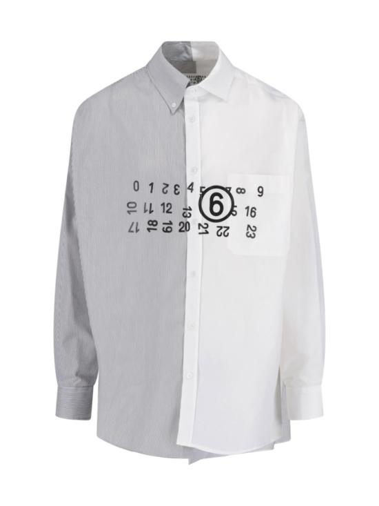 26FW MM6 메종마르지엘라 긴팔 셔츠 SH0DT0057 MTN183961 White