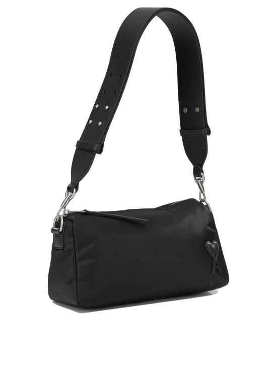 26FW 아미 톤온톤 하트 로고 나일론 캔버스 마르셀 백 ULL707 AW0001001 Black - AMI