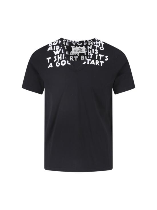 26FW MM6 메종마르지엘라 반팔 티셔츠 SH0GC0076 M20258900 Black