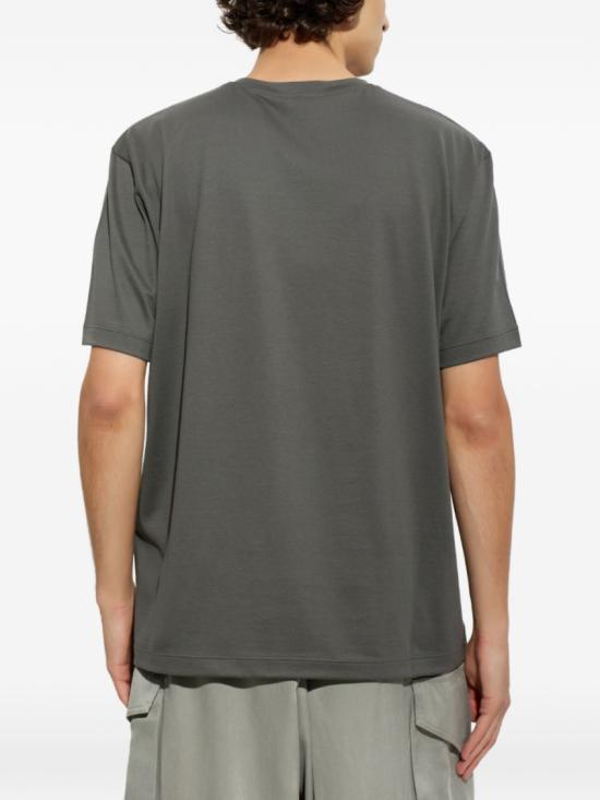 26FW 조르지오 아르마니 반팔 티셔츠 GM004657TE18291U8092 Grey - GIORGIO ARMANI