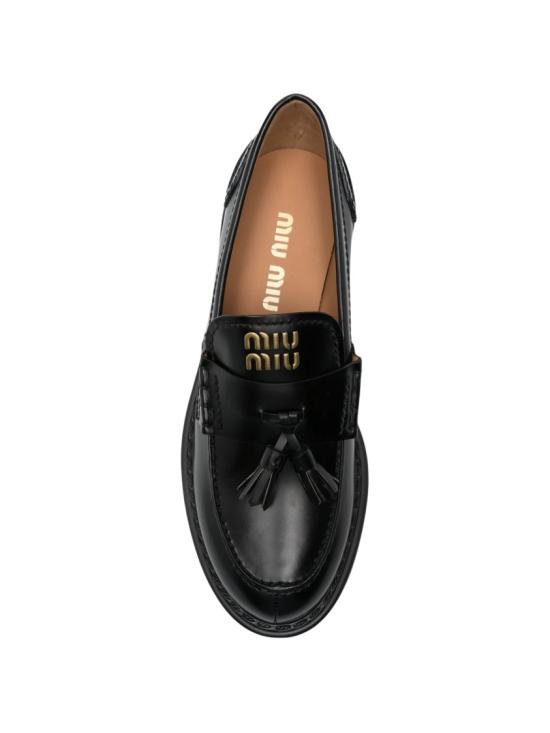 26FW 미우미우 로퍼 5D743E B4L Black - MIU MIU