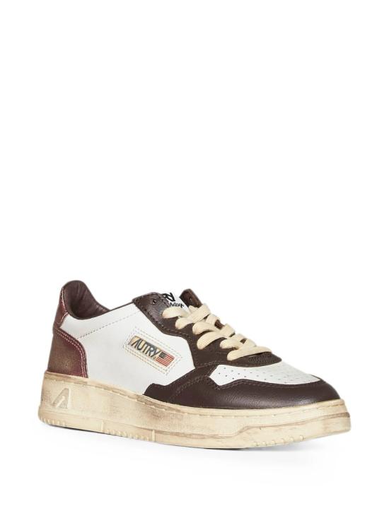 26FW 오트리 슈퍼 빈티지 메달리스트 로우 레더 스니커즈 AVLW SV62 White - AUTRY