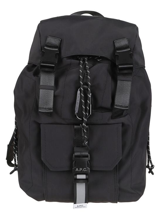 26FW 아페쎄 로고 프린트 버클 플랩 백팩 PAAGE H62631 Black