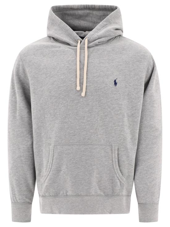 26FW 폴로 랄프로렌 포니로고 자수 후드 티셔츠 710766778006ANDOVER HEATHER Grey
