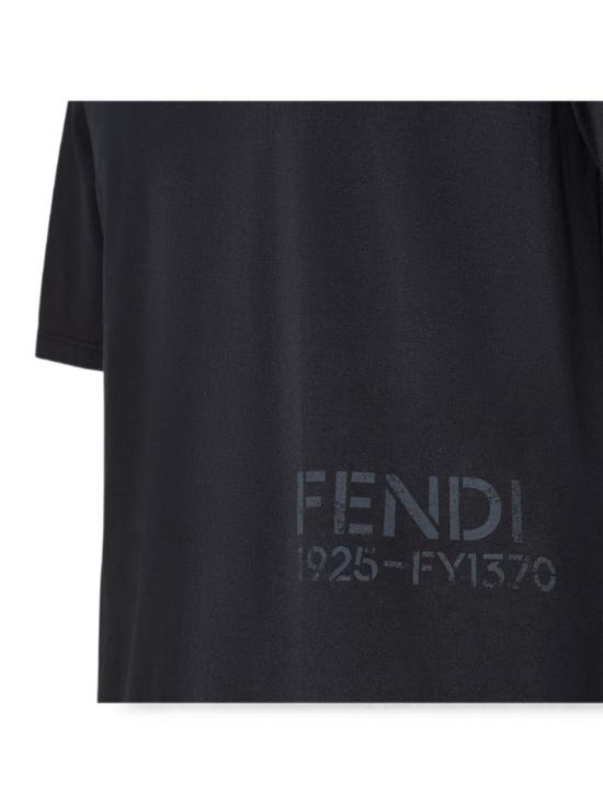 26FW 펜디 반팔 티셔츠 FY1370B19QF043Y Black - FENDI