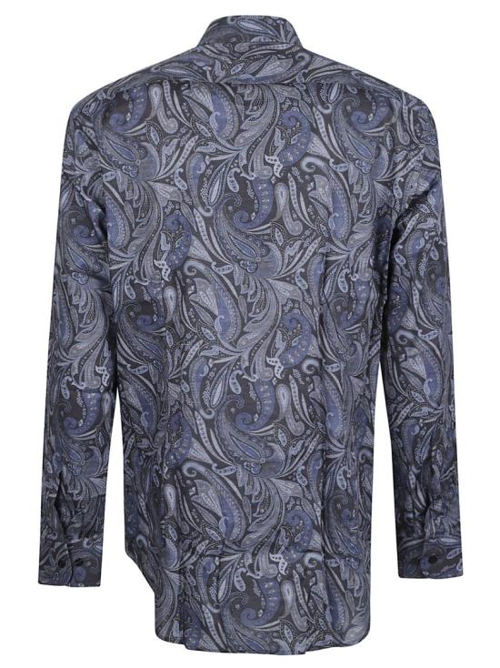 26FW 에트로 긴팔 셔츠 MRIB0004 99SAE1I Blue - ETRO