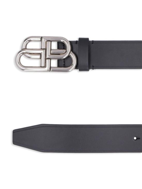 26FW 발렌시아가 BB 라지 레더 벨트 5703701CH0B1000 Black - BALENCIAGA