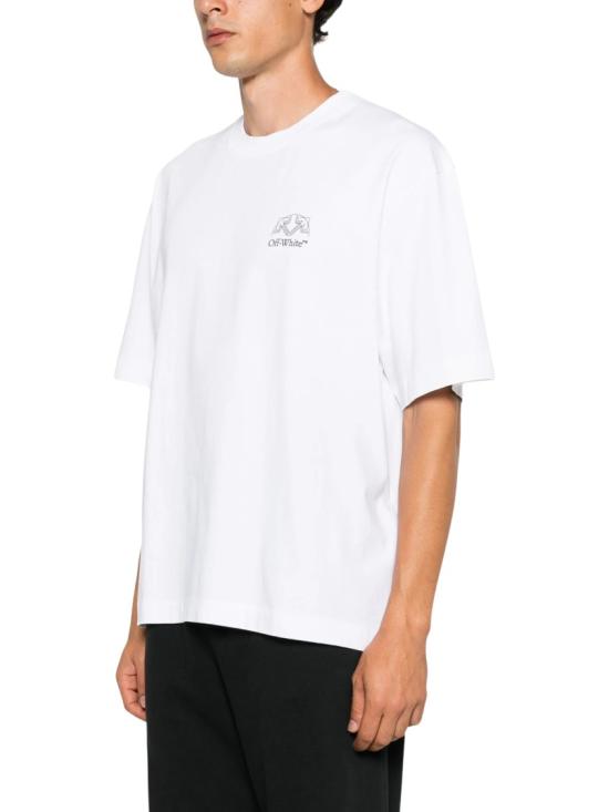 26FW 오프화이트 반팔 티셔츠 44MAA120F26J01E100 White - OFF WHITE