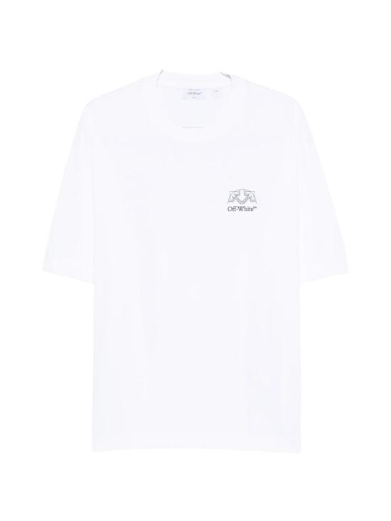 26FW 오프화이트 반팔 티셔츠 44MAA120F26J01E100 White
