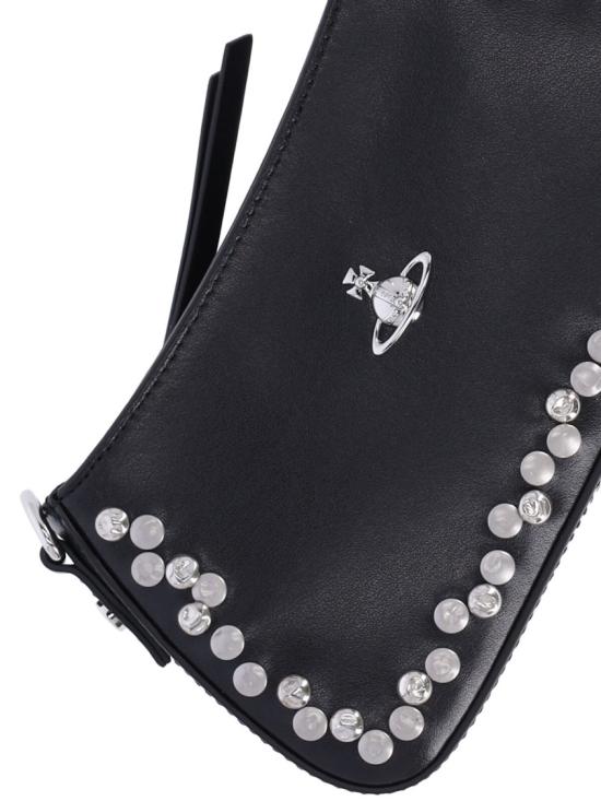 26FW 비비안웨스트우드 ORB 타샤 레더 스터드 숄더백 5801000JW L002VN402 Black - VIVIENNE WESTWOOD