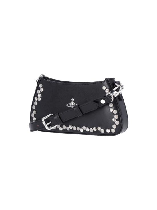 26FW 비비안웨스트우드 ORB 타샤 레더 스터드 숄더백 5801000JW L002VN402 Black - VIVIENNE WESTWOOD