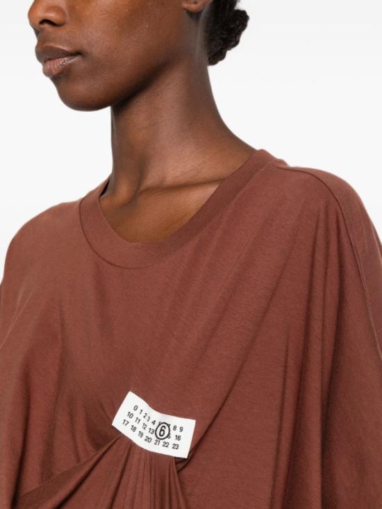 26FW MM6 메종마르지엘라 미디 원피스 S52DD0104M20048137 Brown - MM6 MAISON MARGIELA