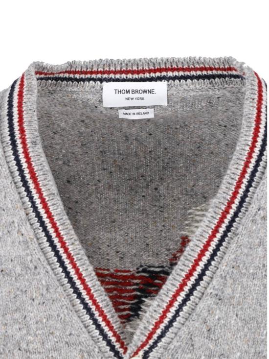 26FW 톰브라운 니트웨어 MKC647A Y1506055 Grey - THOM BROWNE