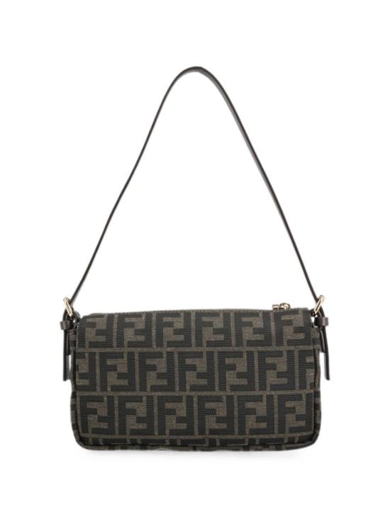 26FW 펜디 FF 자카드 지퍼 탑 스몰 숄더백 8BS123B17AF14YN Black - FENDI