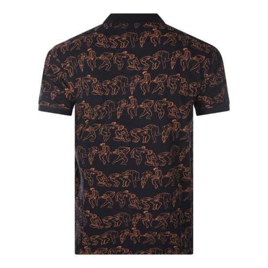 26FW 비비안웨스트우드 스크리블 체크 코튼 반팔 폴로 셔츠 2H01000YJ00C3O301 Black - VIVIENNE WESTWOOD