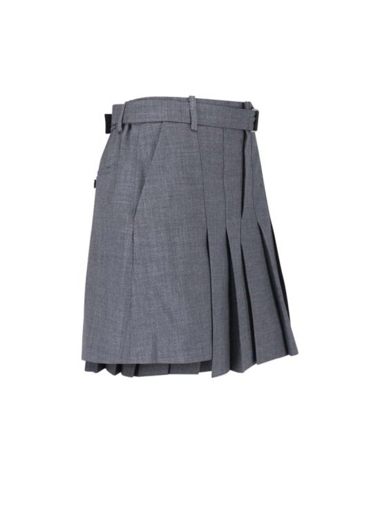 26FW 사카이 숏 스커트 26 08573301 Grey - SACAI