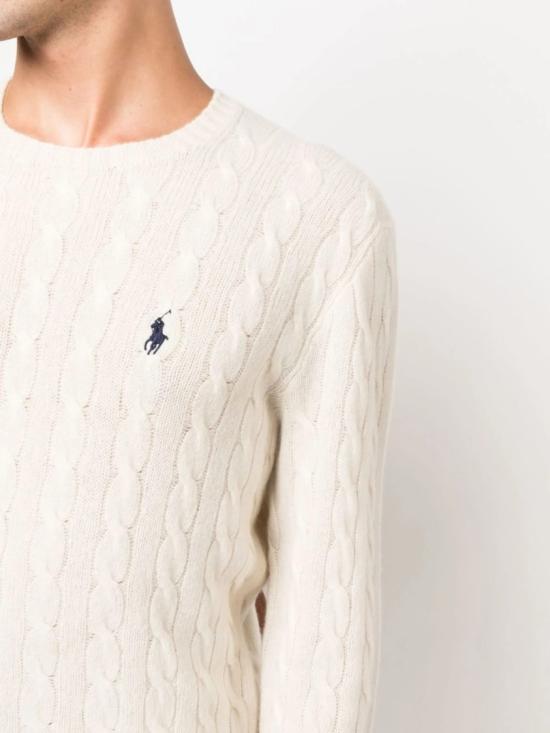  폴로 랄프로렌 케이블 니트 스웨터 710 876762 White - POLO RALPH LAUREN