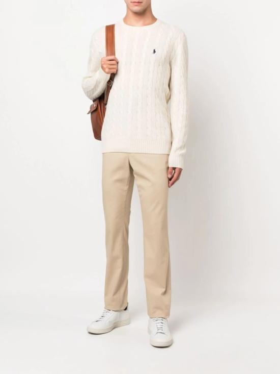  폴로 랄프로렌 케이블 니트 스웨터 710 876762 White - POLO RALPH LAUREN
