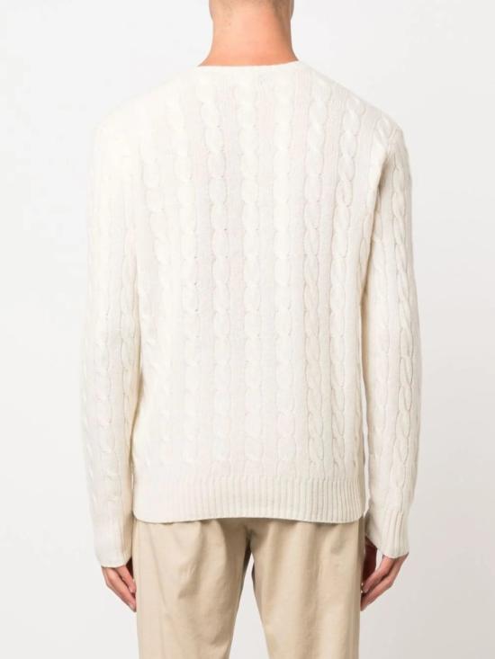  폴로 랄프로렌 케이블 니트 스웨터 710 876762 White - POLO RALPH LAUREN