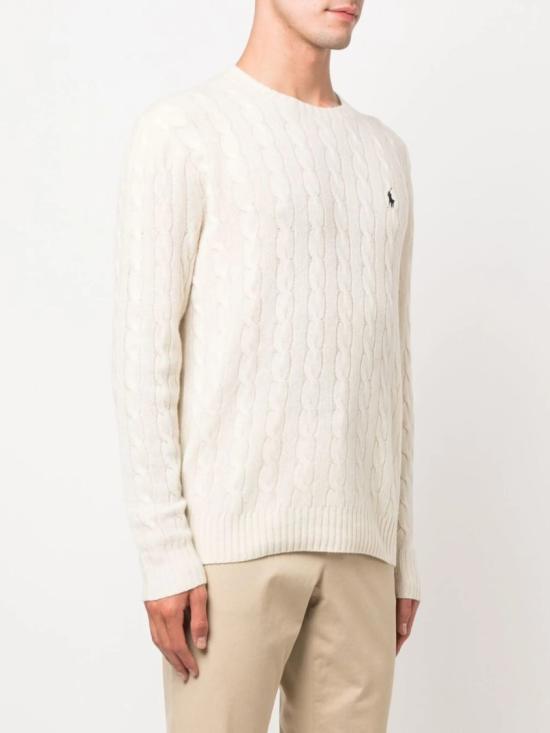  폴로 랄프로렌 케이블 니트 스웨터 710 876762 White - POLO RALPH LAUREN