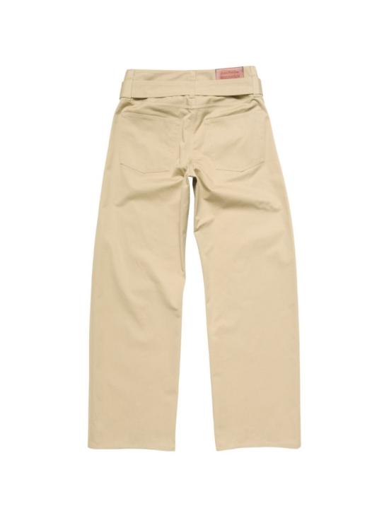 26FW 아크네 스튜디오 벨티드 트윌 코튼 팬츠 AK1099BSI Neutrals - ACNE STUDIOS
