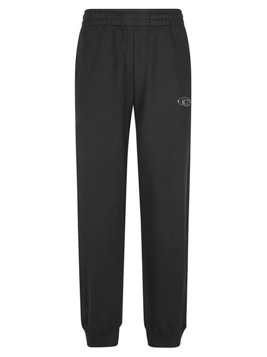 26FW 디젤 P 마르키 레귤러 핏 스웨트 팬츠 A21794 0BKBW Black