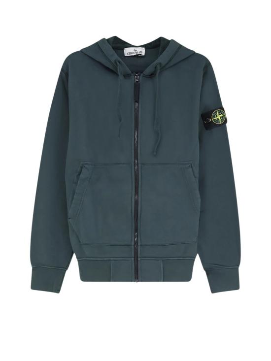 26FW 스톤 아일랜드 와펜 패치 후드 집업 와펜 패치 후드 집업 L2S156100061 S0051 Green
