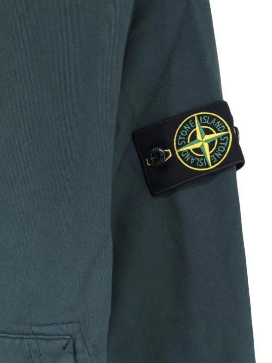 26FW 스톤 아일랜드 와펜 패치 후드 집업 와펜 패치 후드 집업 L2S156100061 S0051 Green - STONE ISLAND