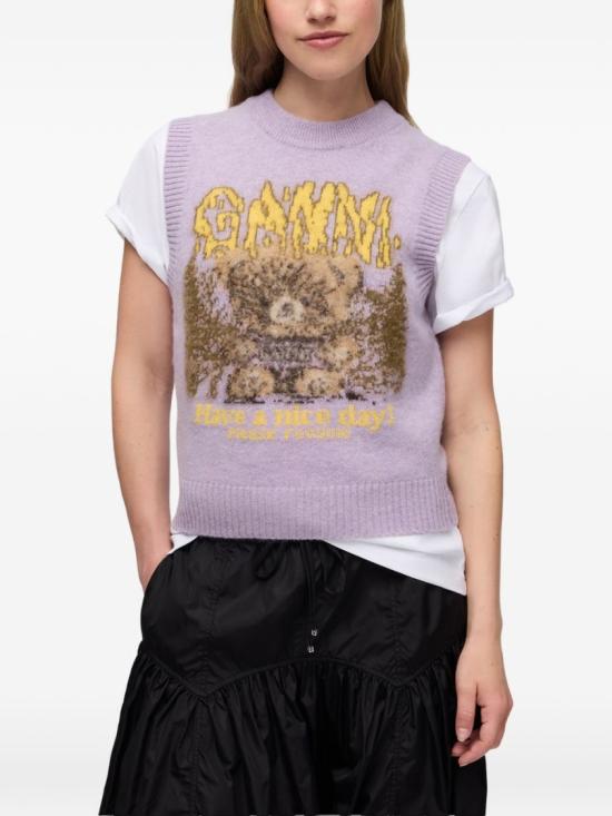 26FW 가니 스웨터 A1180020ZXD Purple - GANNI