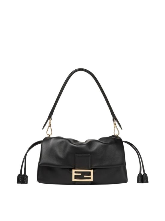 26FW 펜디 바게트 소프트 미디엄 백 8BR856 B1ZK Black