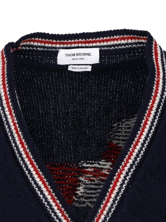26FW 톰브라운 니트웨어 MKC647A Y1506415 Blue - THOM BROWNE
