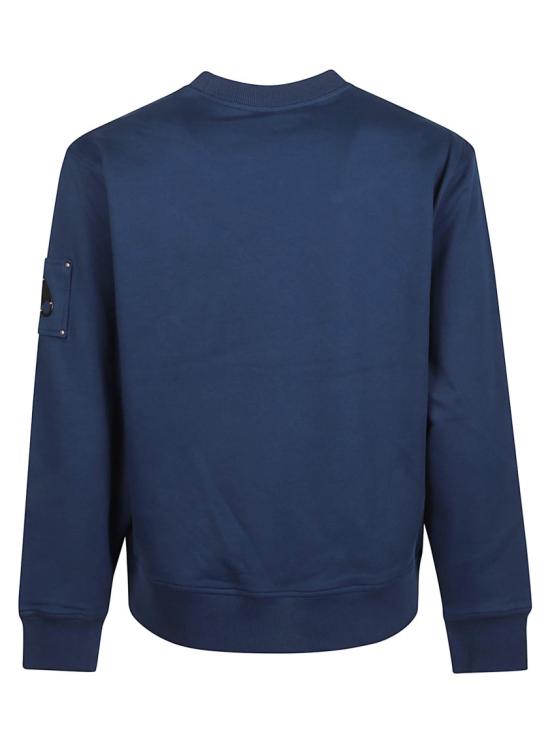 26FW 무스너클 하츠필드 크루넥 스웨트 셔츠 M35MS706 Blue - MOOSE KNUCKLES