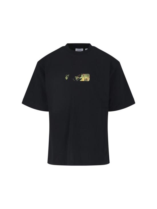 26FW 오프화이트 반팔 티셔츠 44MAA120F26J00D001BLACK