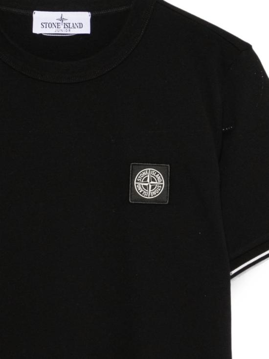 26SS [키즈] 스톤 아일랜드 티셔츠 2100001S 0018V0029 Nero - STONE ISLAND