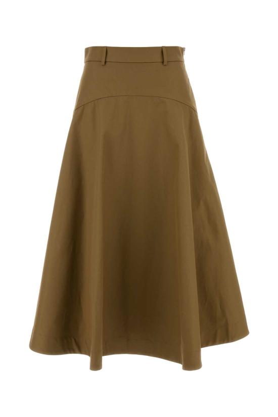 26FW 발렌시아가 A-라인 코튼 스커트 A-라인 코튼 스커트 A002BTTKP07 2602 Green