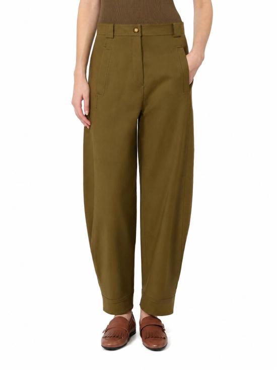 26FW 막스마라 스트레이트 팬츠 2621136111MXMADORNI 017 VERDE KAKI - MAX MARA