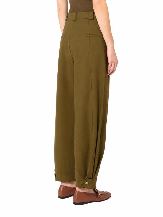 26FW 막스마라 스트레이트 팬츠 2621136111MXMADORNI 017 VERDE KAKI - MAX MARA