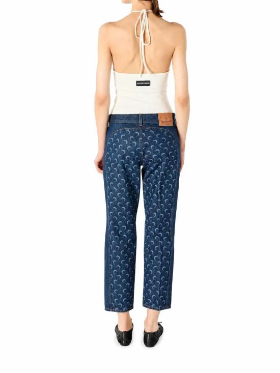 26FW 마린세르 스트레이트 팬츠 WPA181ARDEN0002 BL80 MIDNIGHT BLUE - MARINE SERRE