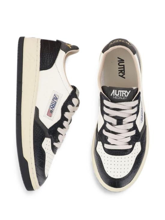 26FW 오트리 메달리스트 로우 레더 스니커즈 AULW CZ05 BLACK - AUTRY