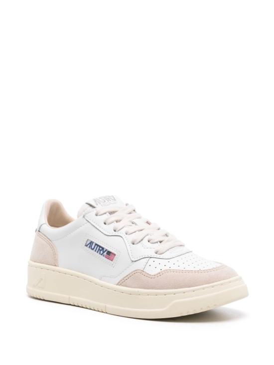 26FW 오트리 핑크 스웨이드 메달리스트 AULW LS33 WHITE - AUTRY