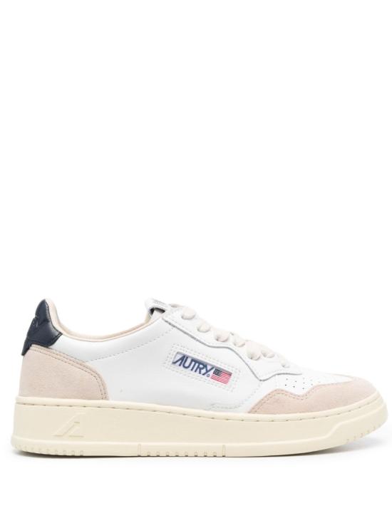 26FW 오트리 메달리스트 로우 레더 스니커즈 AULW LS28 NAVY