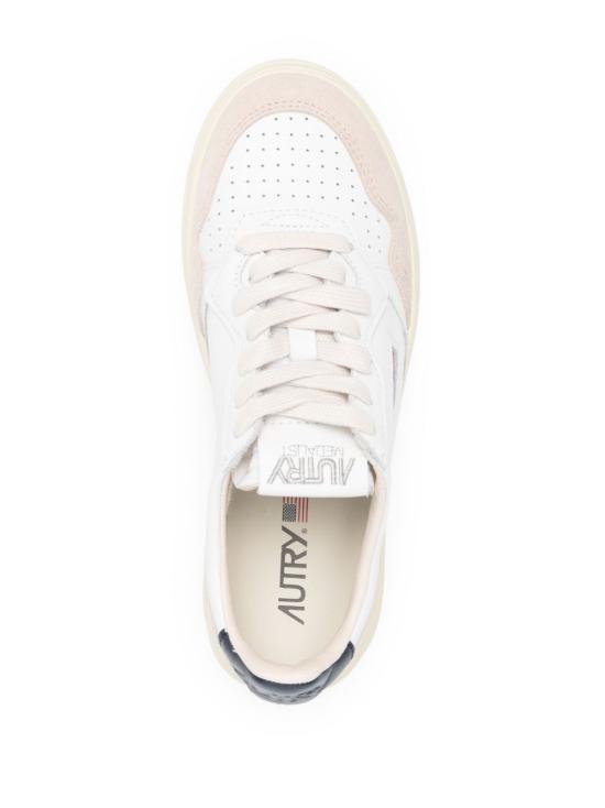 26FW 오트리 메달리스트 로우 레더 스니커즈 AULW LS28 NAVY - AUTRY