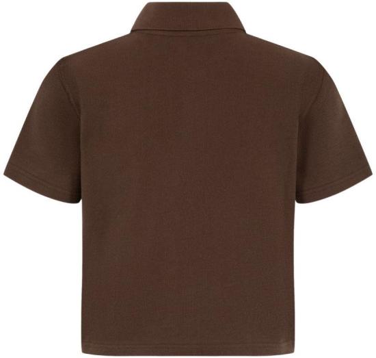 26FW 생로랑 폴로 티셔츠 A003I4Y38EK2019 BROWN - SAINT LAURENT