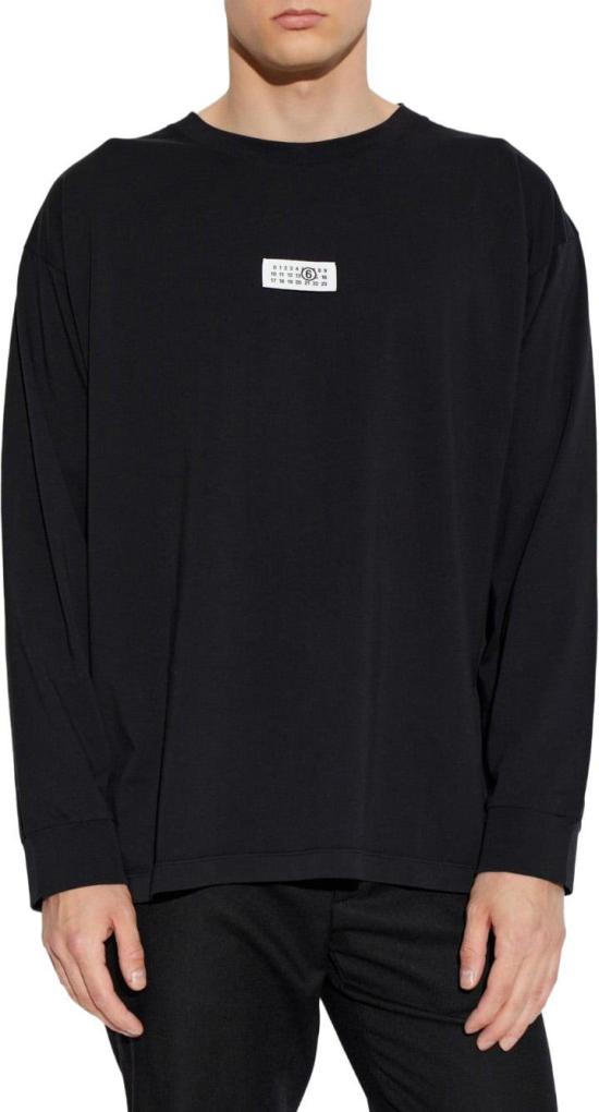 26FW MM6 메종마르지엘라 긴팔 티셔츠 SH0NH0028 M20258 900 BLACK DOM - MM6 MAISON MARGIELA