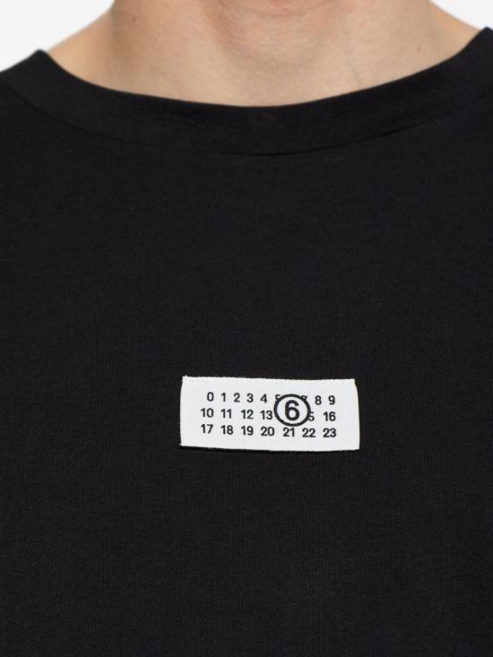 26FW MM6 메종마르지엘라 긴팔 티셔츠 SH0NH0028 M20258 900 BLACK DOM - MM6 MAISON MARGIELA